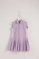 Sleeveless Polo Purple Dress